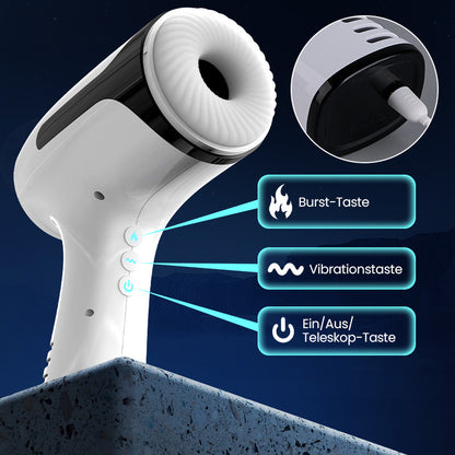 【Versand am 26. Juli】William - Durchs Loch Vibrieren Streicheln Männliche Masturbation Cup