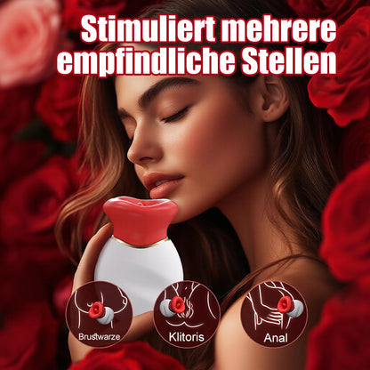 Mund Zunge 4-in-1 Lecken & Beißen & Saugen & Vibrator für Klitorisstimulation
