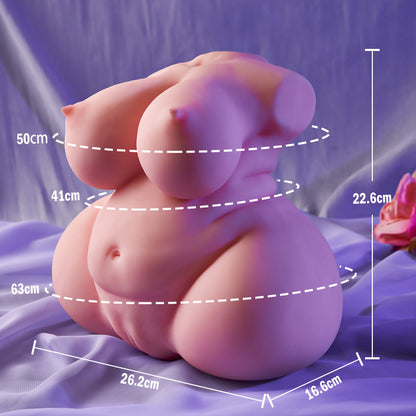 Ein intensives Kurvenerlebnis – 1:1-Nachbildung des engen Charmes einer molligen, reifen Frau 3,9 kg