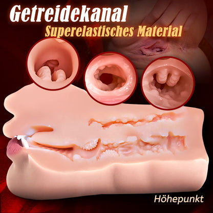 3D Texture Clitoris Oral Sex Toy Stroker 2 In 1 Pocket Pussy 0.8KG