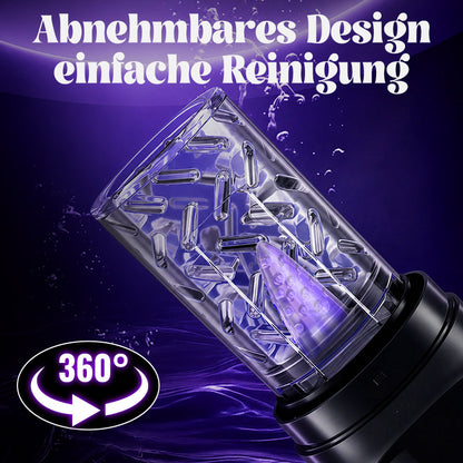 Vortex - 7 Saugmodi 7 Rotationen Stroker – 3D realistisches Gefühl wasserdichtes Heiß- & Kaltwasser-Spa Vakuum-Pumpen Masturbator