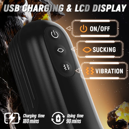 5 Sucking 10 Vibrating Simulated Vagina Eingang Männliche Masturbation Cups