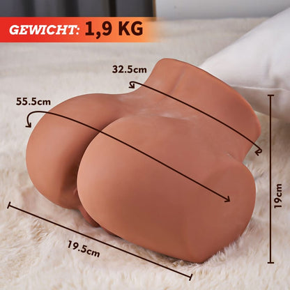 【Versand am 04. August】Mit engen Schamlippen, 2 Löchern, Grace Juicy Pussy Realistischer Hintern 1,9 kg