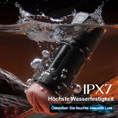 Challenger - 10 Vibrationen, 5 Saugungen, Ultra-Realistische Vagina, Simulierter Masturbator
