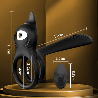 3-in-1 Penisring-Vibrator, 10 Vibration G-Punkt und Klitoris-Stimulator, Erektions-Paar-Vibrator