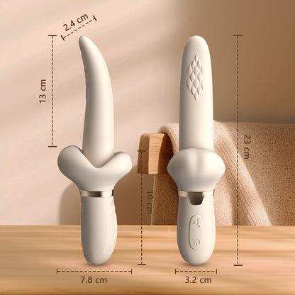 7 Arten von schwingenden und vibrierenden Fettzungenvibratoren, 360°-Schwingung zur Stimulation der Klitoris