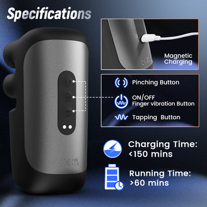 Automatischer 10 Finger Pinchin & Tapping für Massage Therapie Penis Vibrator