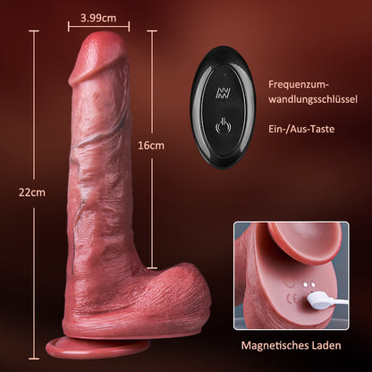 Western Cowboy – 9-Frequenz-Teleskop + Vibration, 1:1 Ultra-Simulation Dildo-Rekonstruktion