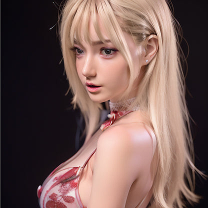 Cherry – 148 cm blond braunäugige Blütenblatt puppe, die ultimative Wahl für Sex