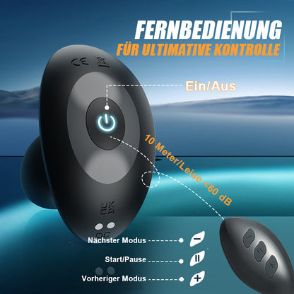 Meister der Stahlkugeln Prostatamassagegerät mit 10 Rotationen und 10 Vibrationen