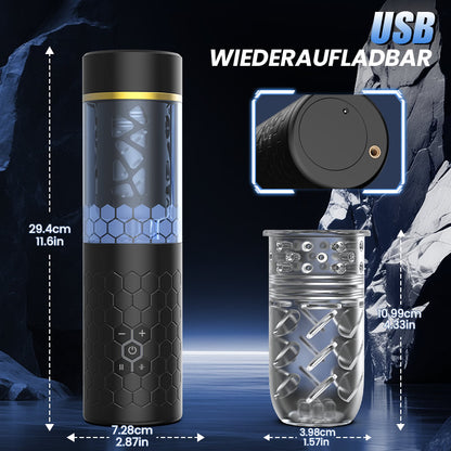 【Bevorzugt】STORM - SPINNE Stoßen Rotieren 6 Frequenzen 3 Geschwindigkeiten Elektrischer Masturbator