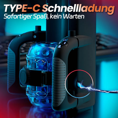 Venom - 12 cm langer Hub & 700 Hübe/Min, Teleskopisch, Einstellbare Enge, Handyhalter, Automatischer Masturbator für Männer