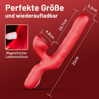 Acmejoy - 7 Vibrator G -Spot stimuliert mit rosa Klitoris, die drückt