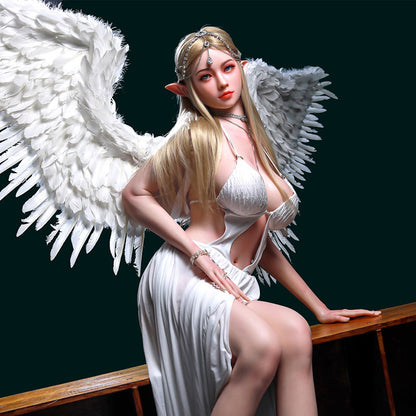 Elodia – der Traumengel steigt herab, um Ihnen die Schönheit der Heiligkeit zu bringen. 148 cm, 32 kg.