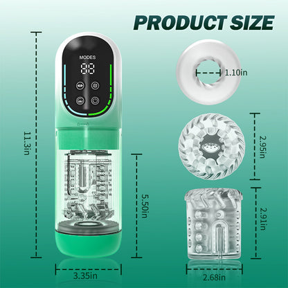 Starry Gaze 4 IN 1 Stoßen Rotieren Saugen und Vibrieren Masturbator Cup für Männer