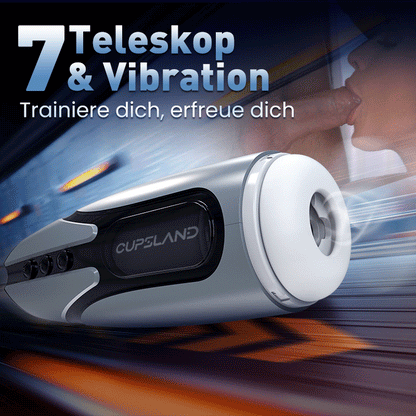 Cupsland 7 Teleskopische Doppel-Vibrations-Eier Training und Masturbation Adult Toy