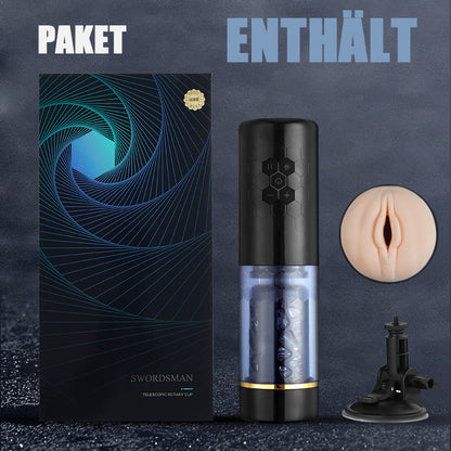 【Bevorzugt】SPINNE Stoßen Rotieren 6 Frequenzen 3 Geschwindigkeiten Elektrischer Masturbator