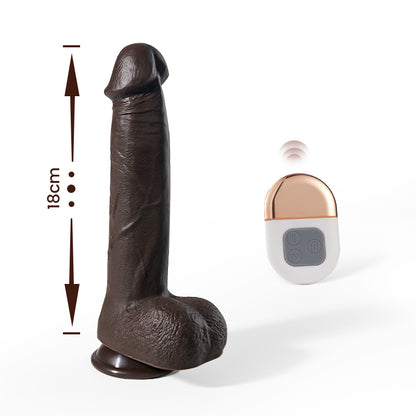 18 CM Realistischer Dildo 3 Stoßen 5 Vibrieren