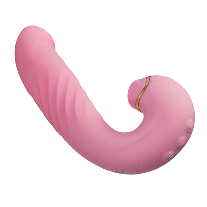 Weiblicher rosa Vibrator für Paare 10  Saugen Vibrieren 3 Stoßen
