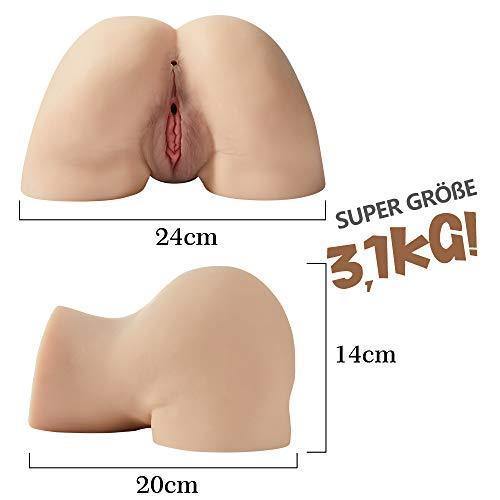Realistischer Masturbator mit Doppelte Schamlippen und super echte Klitoris 3,1KG Moruioy - ACMEJOY