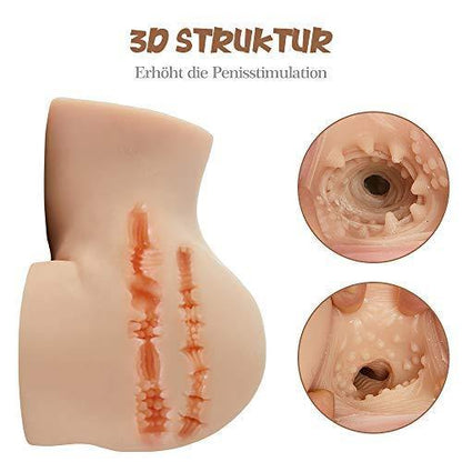 Realistischer Masturbator mit Doppelte Schamlippen und super echte Klitoris 3,1KG Moruioy - ACMEJOY